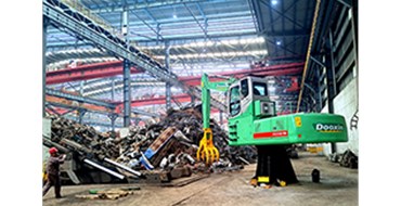 电动型固定式抓钢机交付广西钢厂